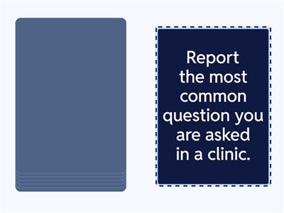 Reported speech speaking