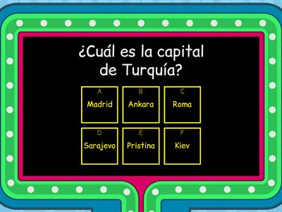 Quiz de países (capitales de Europa)