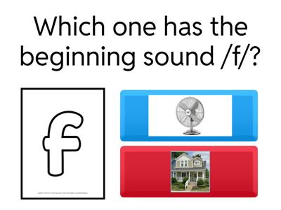 Beginning sound f