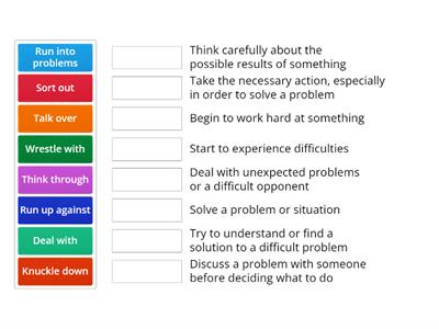 problem phrasal verbs