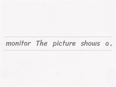 Computer parts - simple sentences