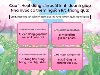 CÂU HỎI KTPL 10
