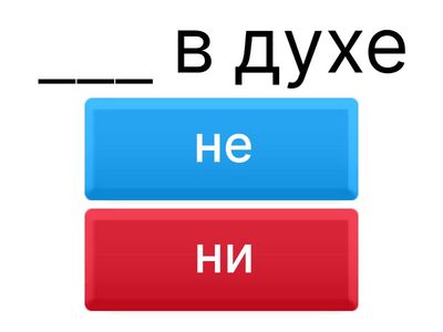 Не, ни. 7 класс