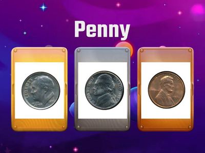 Penny, Nickel, Dime, and Quarter