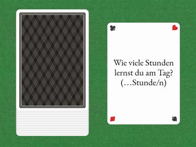 Uhrzeiten, Wochentage