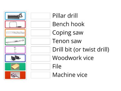 Ks3 basic woodwork tools