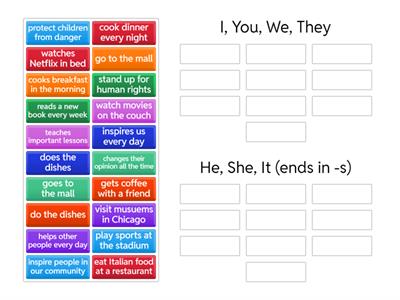 Third person singular