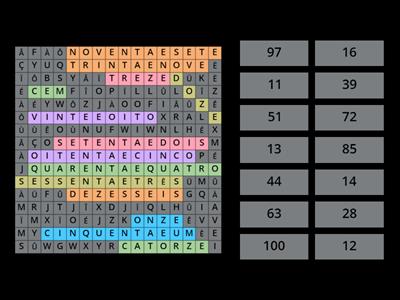 Os números de 11 a 100
