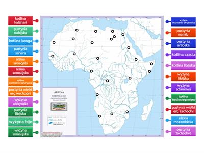 afryka niziny wyzyny pustynie kotliny