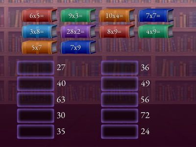 Multiplicar es divertido: Empareja correctamente.