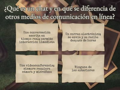 Comunicación en linea: chats