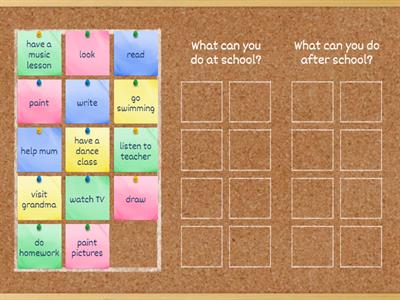 at school / after school