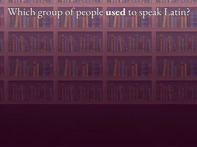 Latin Intro & Greetings Game