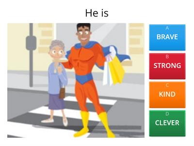  ADJECTIVES AND SUPERHEROES  - 2nd GRADE