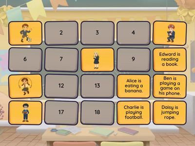 Present Continuous: Schoolyard