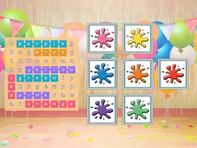 KB 1 U1 colours wordsearch