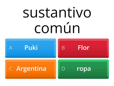 Sustantivos comunes y propios