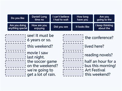 B1: Conversation openers (Small talk)