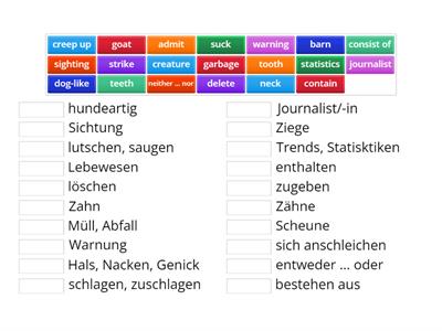 Green Line Vocabulary p 195 - 196