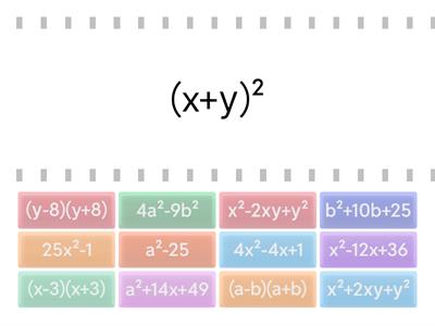  7 клас. Формули скороченого множення