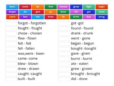 IRREGULAR VERBS