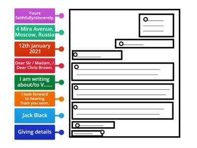 Formal letter writing structure