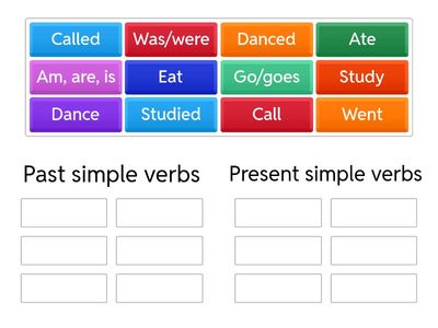 Which of these verbs are conjugated in the past?
