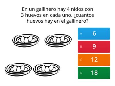 Multiplicación, suma y resta.