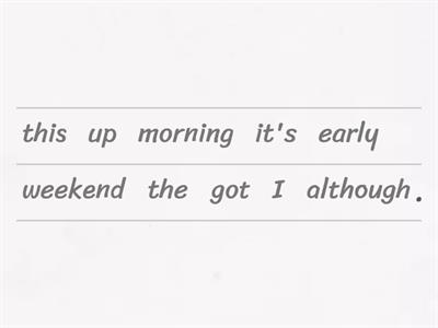 Although (adapted from allthingsgrammar.com)