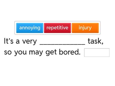 Focus 4 Unit 7 - Vocabulary Practice