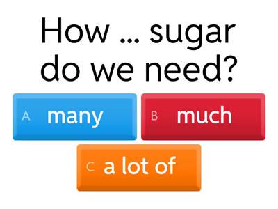 5 form Much,many,a lot of