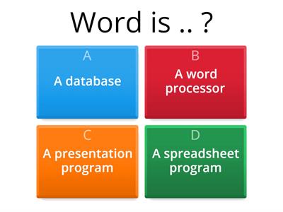 Basic Word Quiz