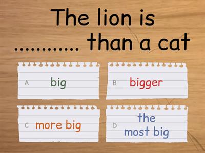 Degree of Comparison