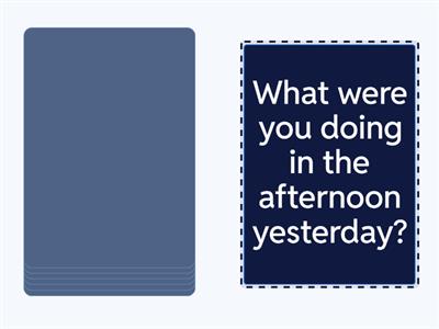 3.2 Past Continuous speaking