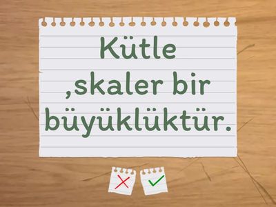 Fizik 1. Çeyrek Ödevi