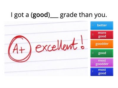 Irregular Comparative and Superlative