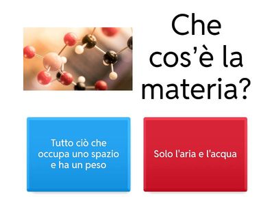 Quiz sulla materia