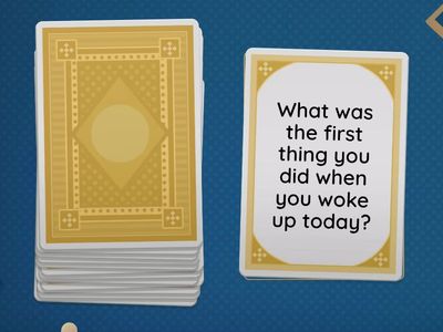 Past simple speaking