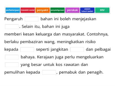 PENYALAHGUNAAN BAHAN: PENGARUH ROKOK, ALKOHOL DAN DADAH