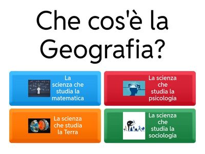 Quiz di Geografia Prima Media
