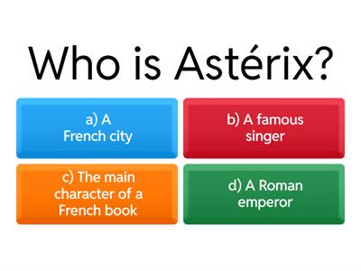 A1 : Oral Comprehension : Astérix