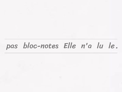 negative sentences Passe compose