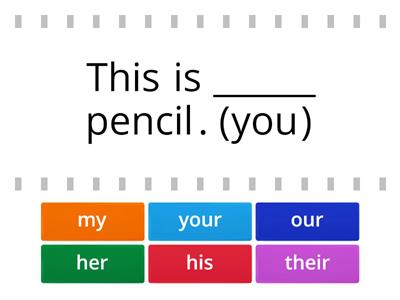 Possessive pronouns2