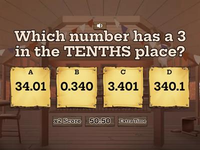 Decimal Place Value Gameshow