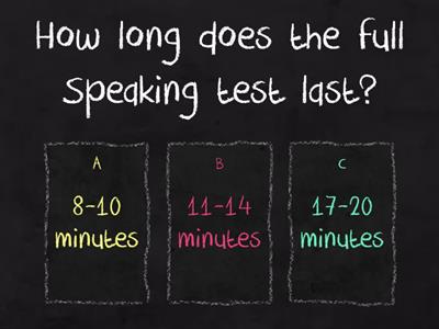 Mindset 3 Unit 1 Speaking Quiz