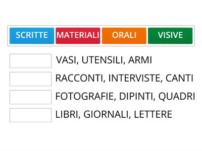  STORIA -LE FONTI STORICHE