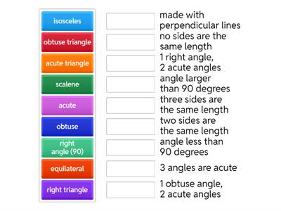 Triangle Vocabulary