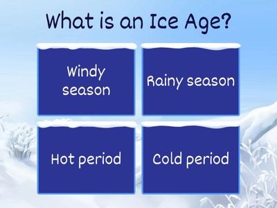 ICE AGE QUIZ C3 U1