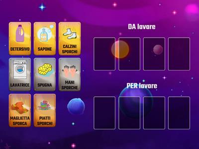 DA e PER lavare