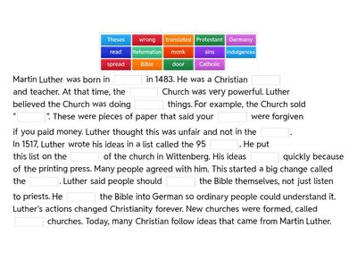Martin Luther Year 10